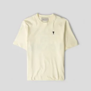Boxy Fit Signature Tee – Cream
