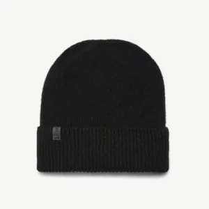 Ribbed Beanie – Black